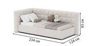 Кровать детская Dream с нишей 90x200R 
